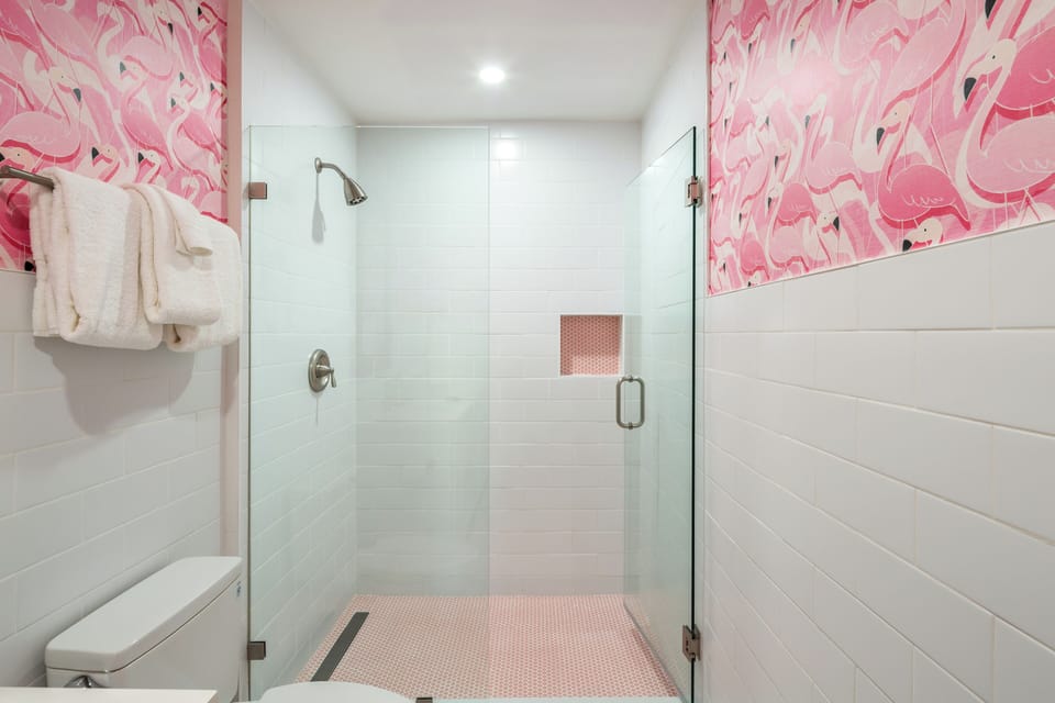 Birds of a Feather | Bathroom shower