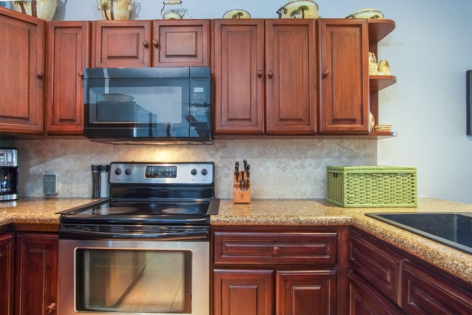 the kitchen is complete for your stay