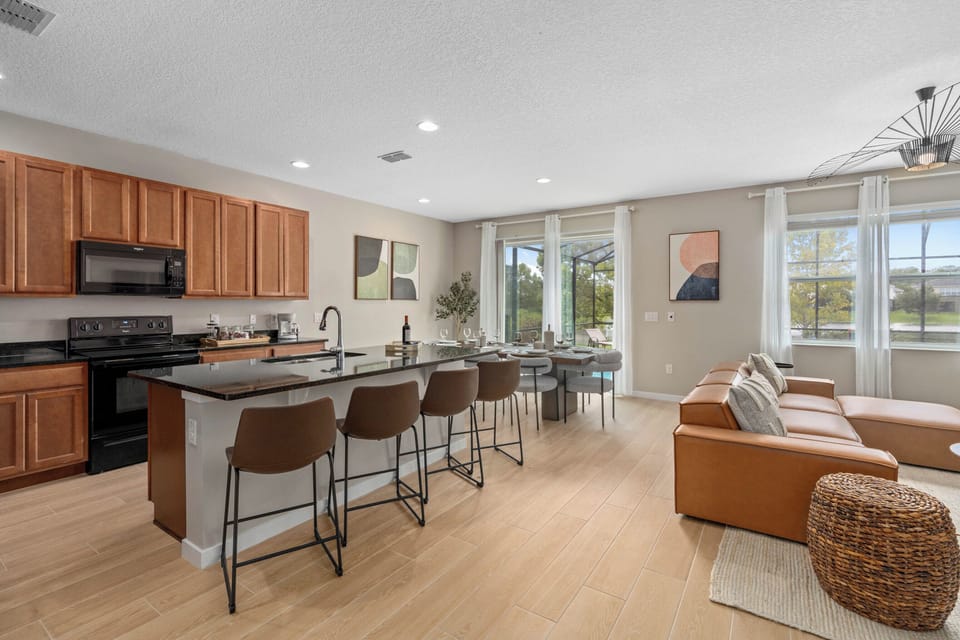 Large gourmet kitchen with ALL the necessary tools to prepare a delicious meal