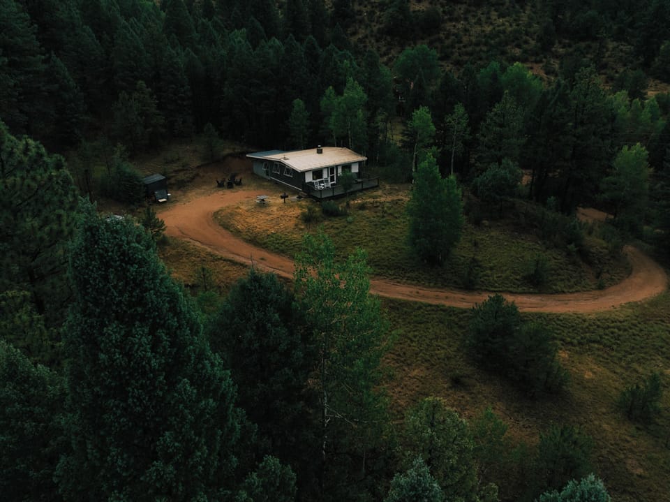 Tucked into nature: your peaceful cabin retreat awaits.
