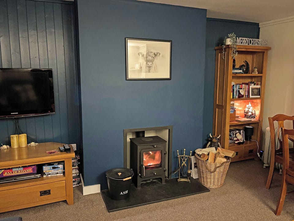 Cosy wood-burner stove | Broom Cottage, Newtonmore