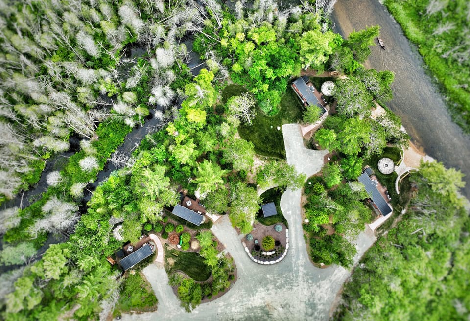 Over view of Forest Ridge Tiny Home Park in Au Train, MI