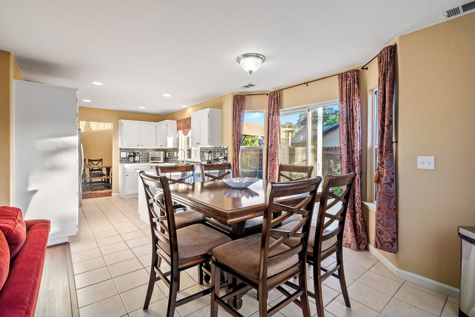 Dining room off family room