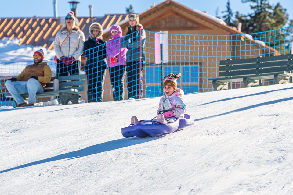 Sledding at the Angel Fire Country Club