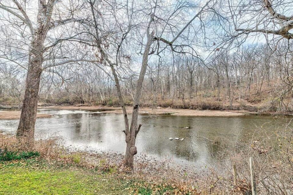 the serene white river
