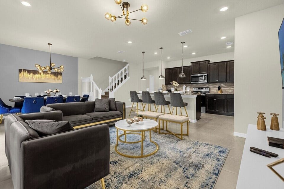 living room with smart tv