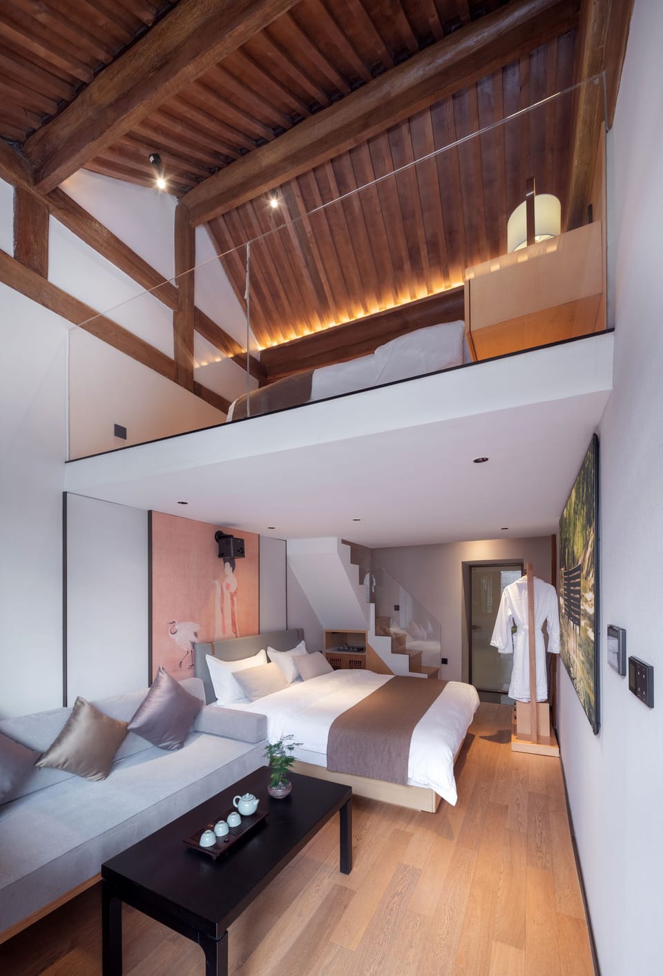 Loft Family Room With Two Double Bed | WiFi (free), individually decorated, individually furnished, bed sheets