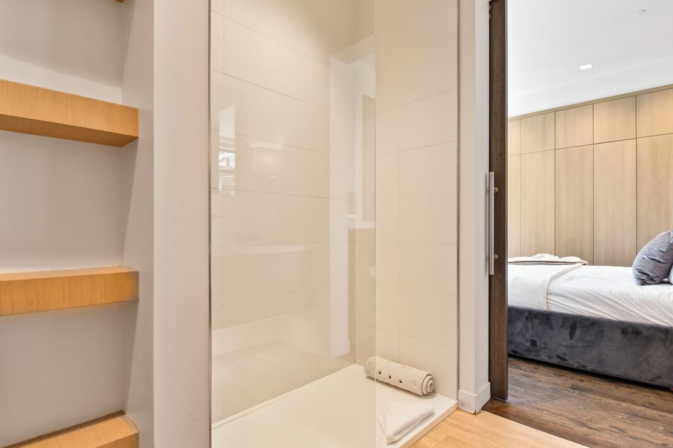 Standing shower in the master ensuite.