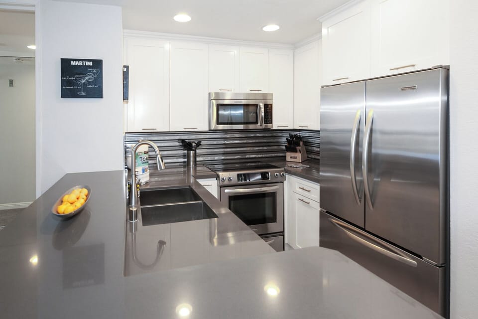 Fully stocked kitchen