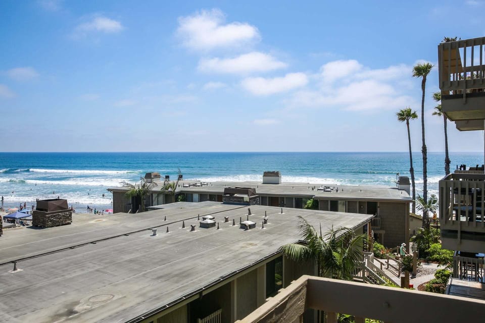 Views of the ocean, facing directly west to the front of the complex.