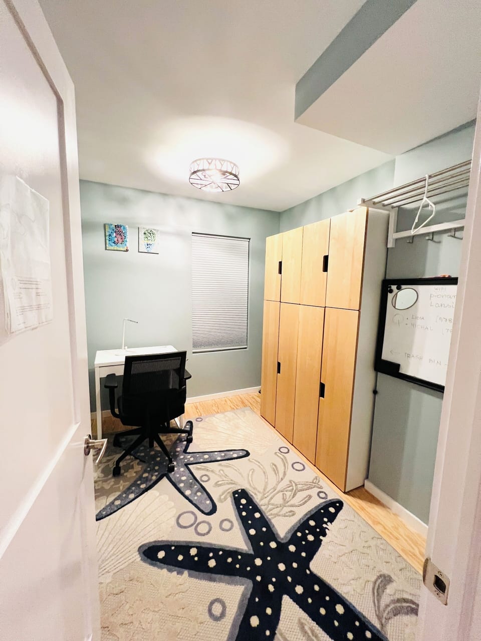 Office. Also serves as a mudroom
