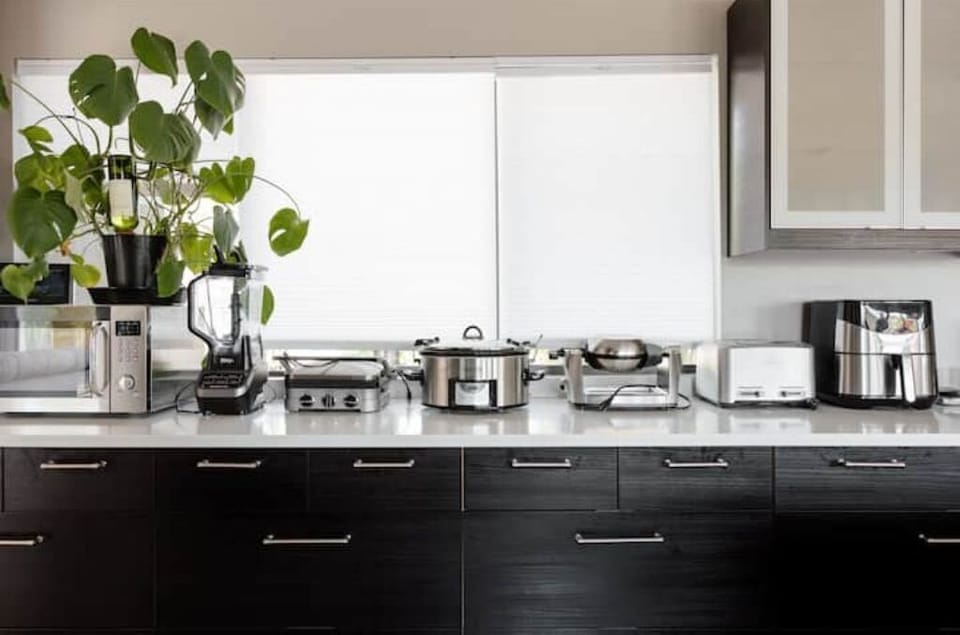 Air fryer, crockpot, waffle maker, wine fridge, blender, and more