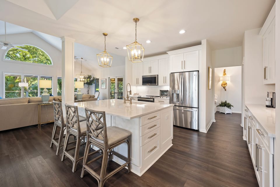 Gorgeous modern kitchen with island for entertaining