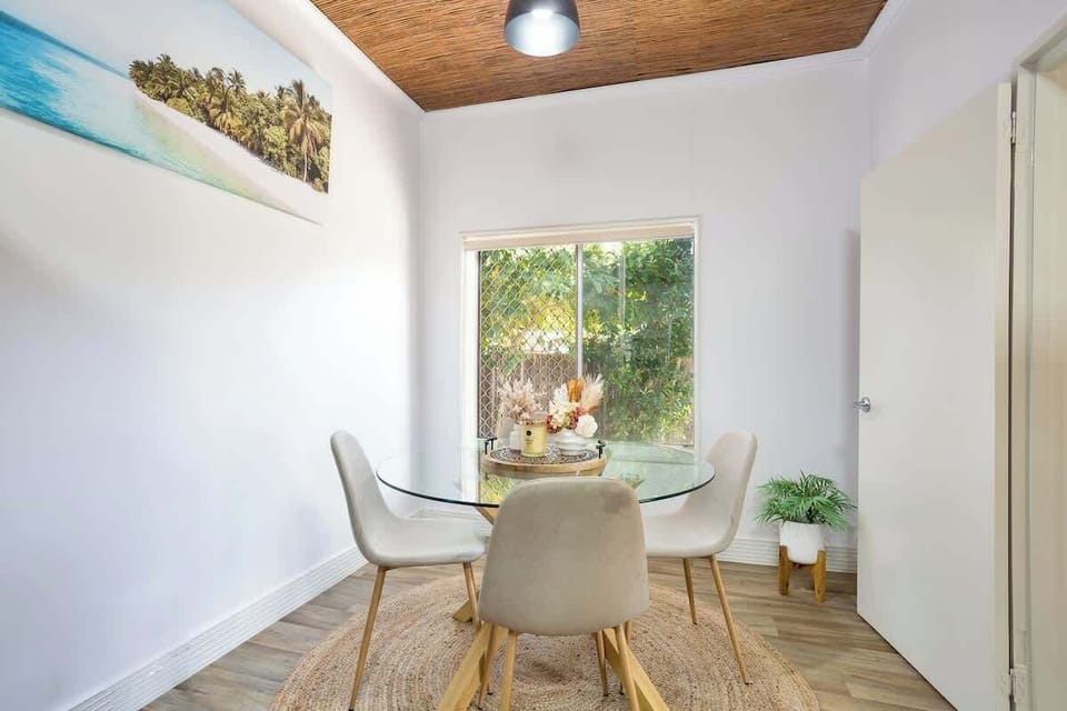 Gather around the dining table for family meals, morning coffee, or planning the day's adventures.
