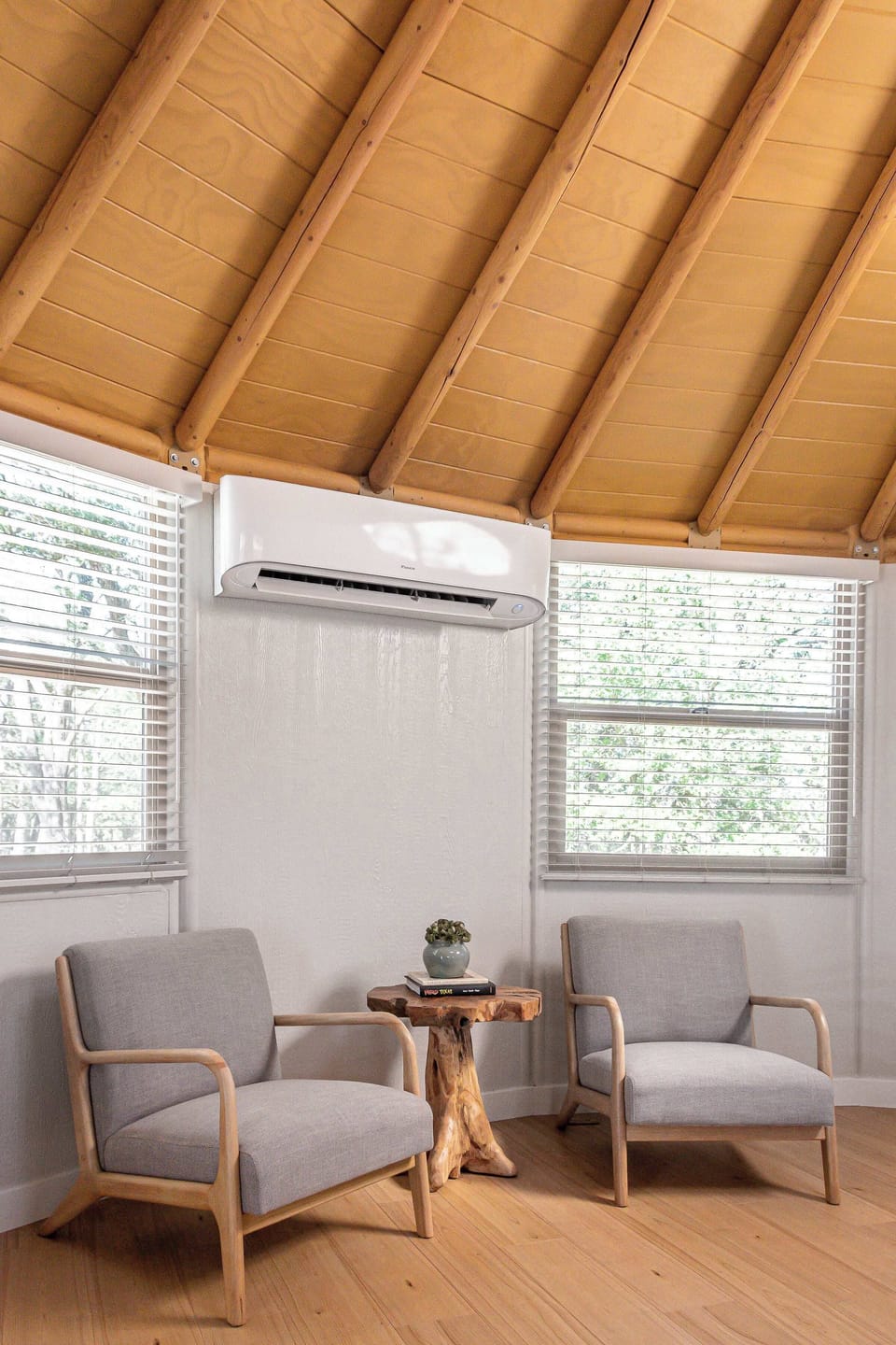 Comfortable seating area for your morning coffee