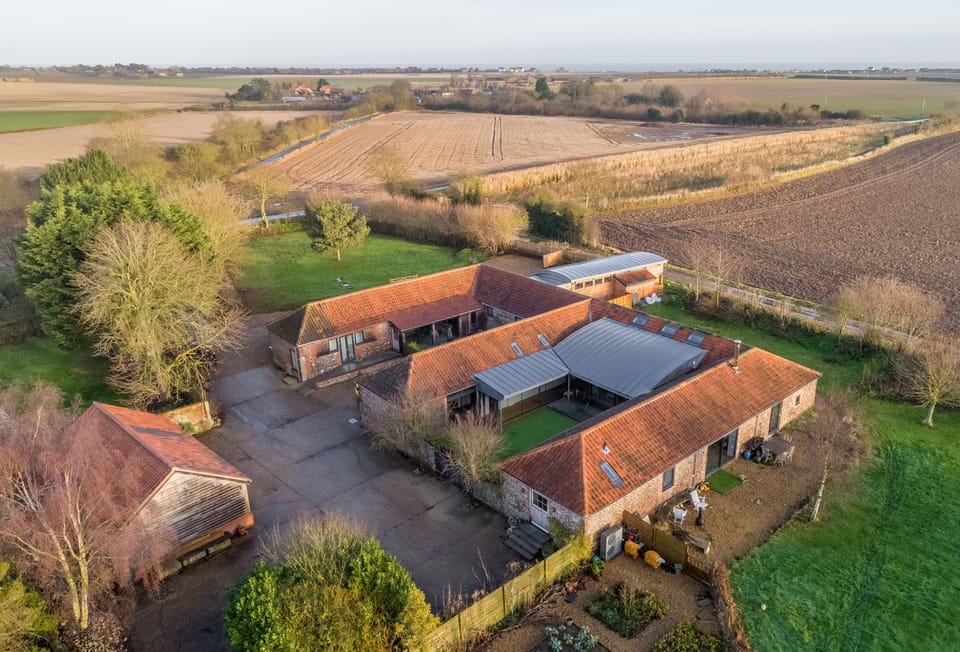Big Sky Barn, Ridlington and Bromholm Barn occupy a stunning location surrounded by farmland
