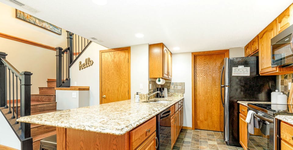 Fully stocked kitchen