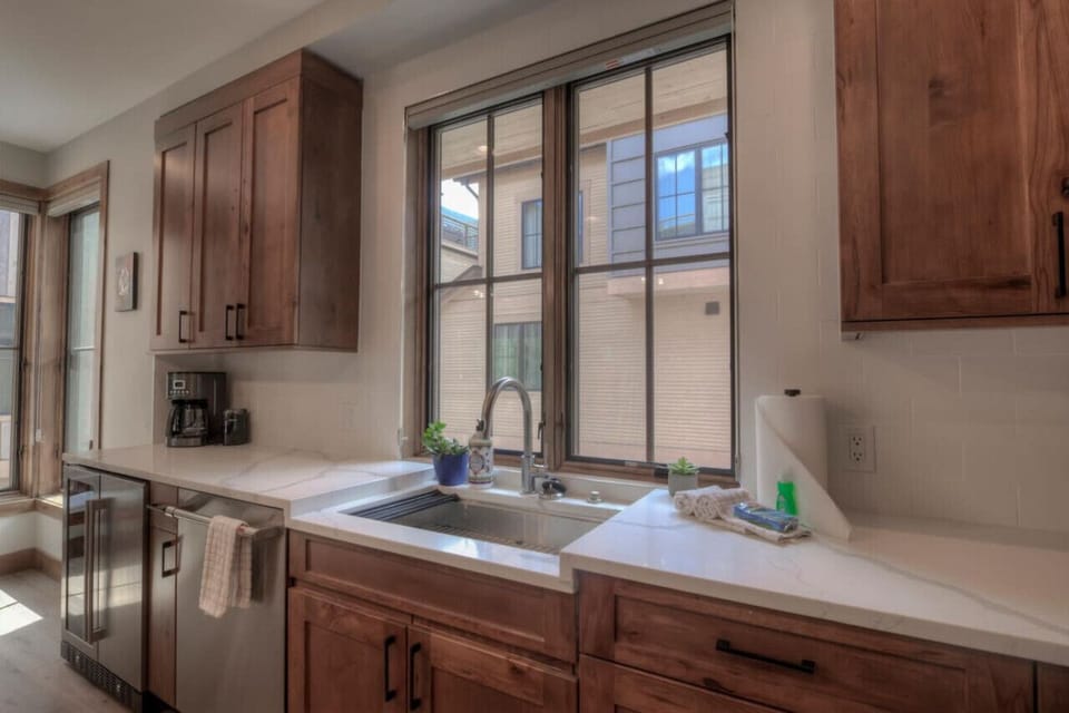 Natural light pours into the home through every window