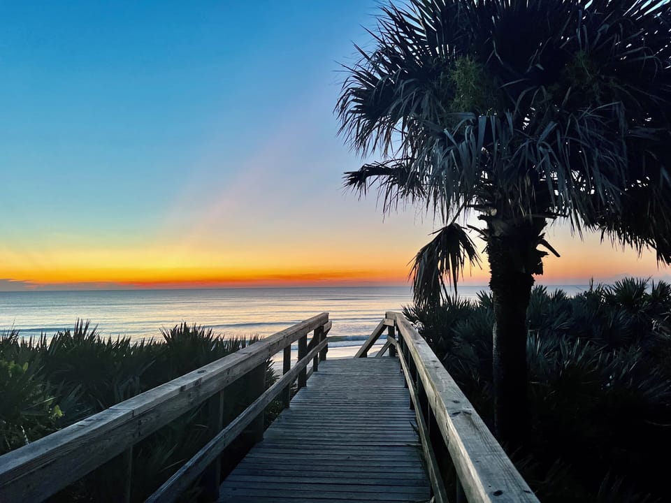 Ocean Walk's private beach access point!