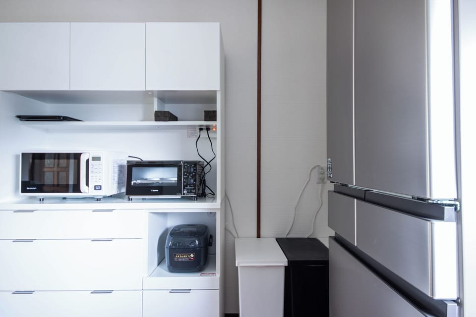 Villa | Private kitchen | Full-size fridge, microwave, oven, stovetop