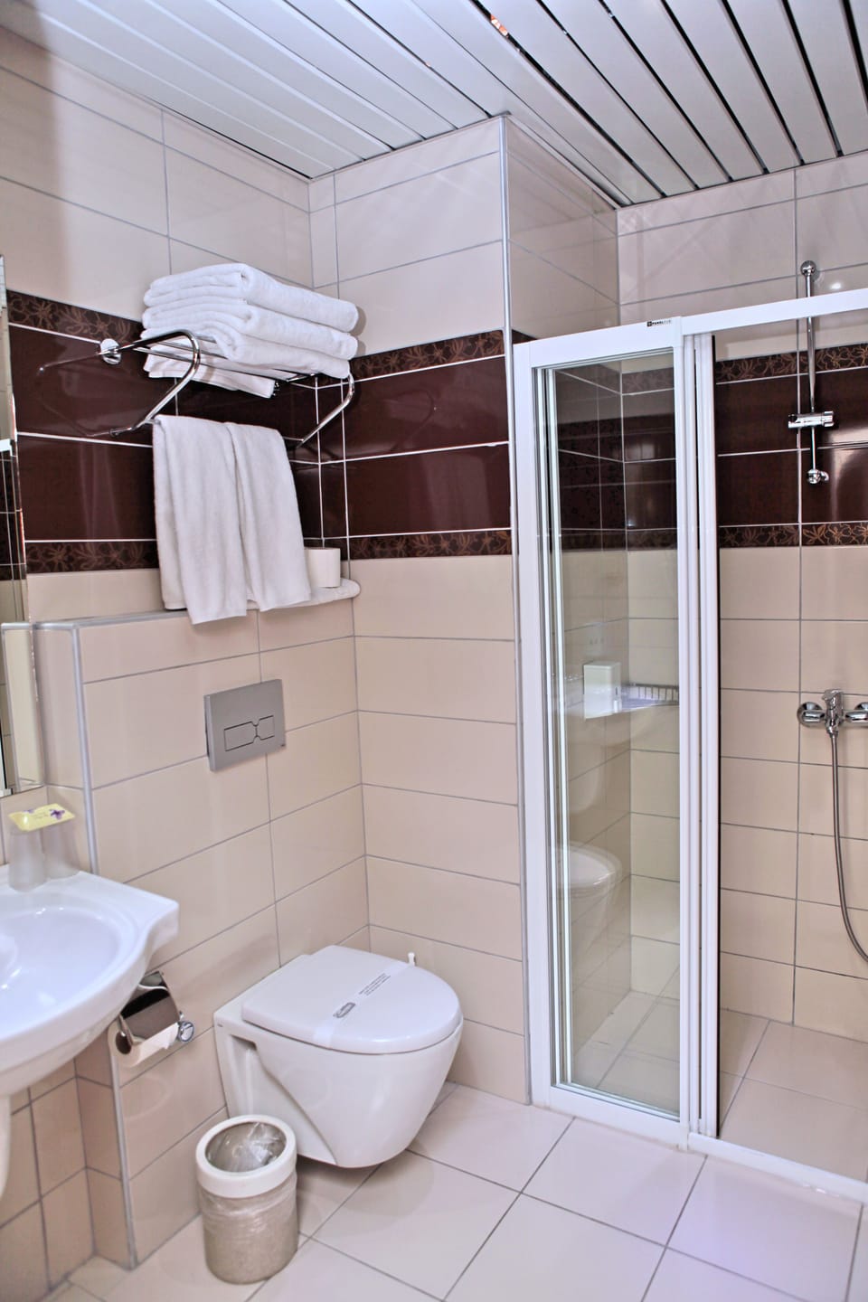 Free toiletries, hair dryer, towels