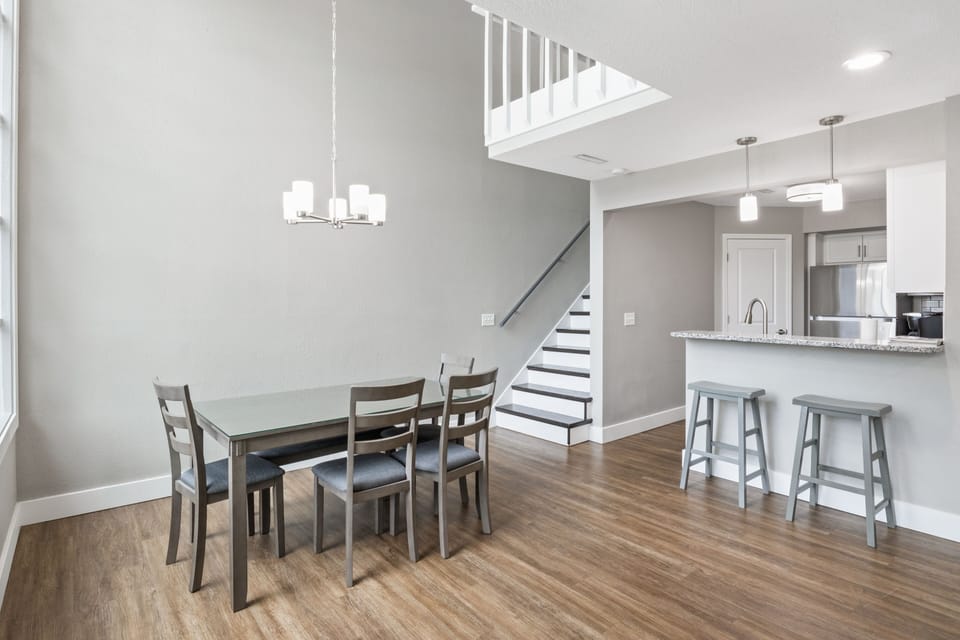 Light-filled home from the floor-to-ceiling windows.