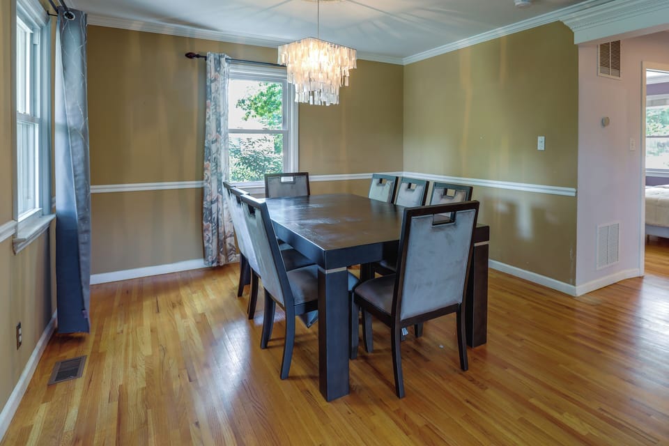Dining Area | Dishware & Flatware | 1st Floor