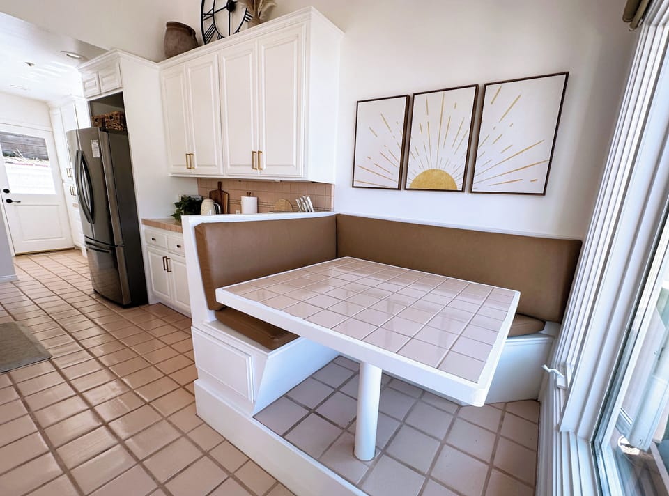 Start your day in this charming breakfast nook - every meal comes with a view!