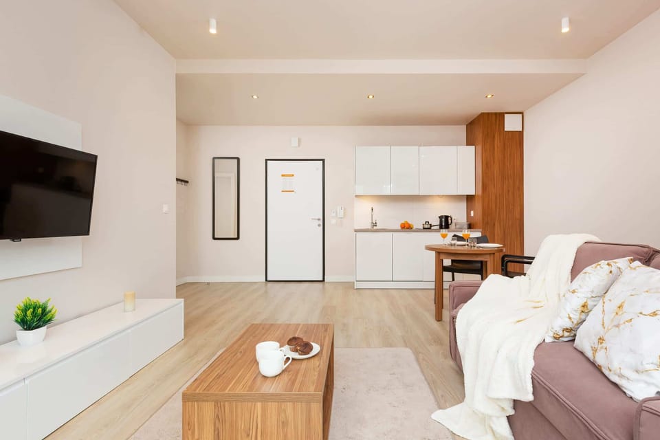 Spacious living room with full equipment. 