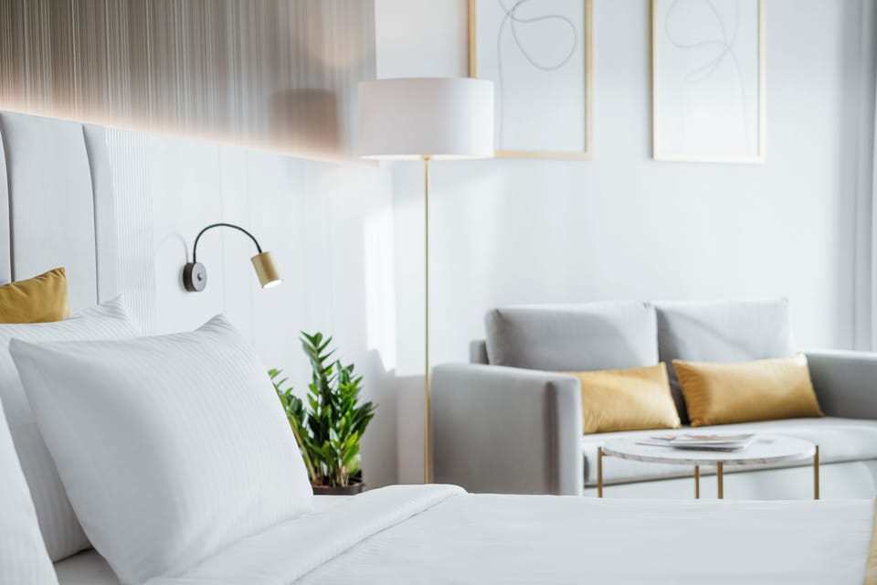 Classic Double Room, Balcony | In-room safe, desk, laptop workspace, blackout drapes