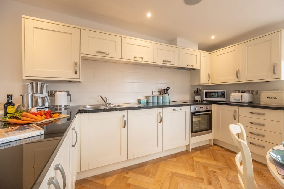 Well-equipped kitchen with modern appliances