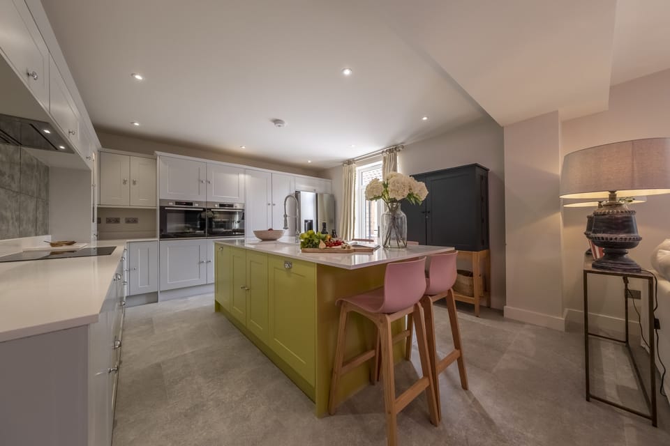 Ground floor: Spacious kitchen with breakfast bar