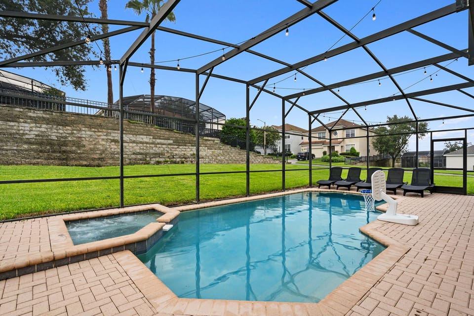 Experience the ultimate outdoor oasis in our pool and spa area