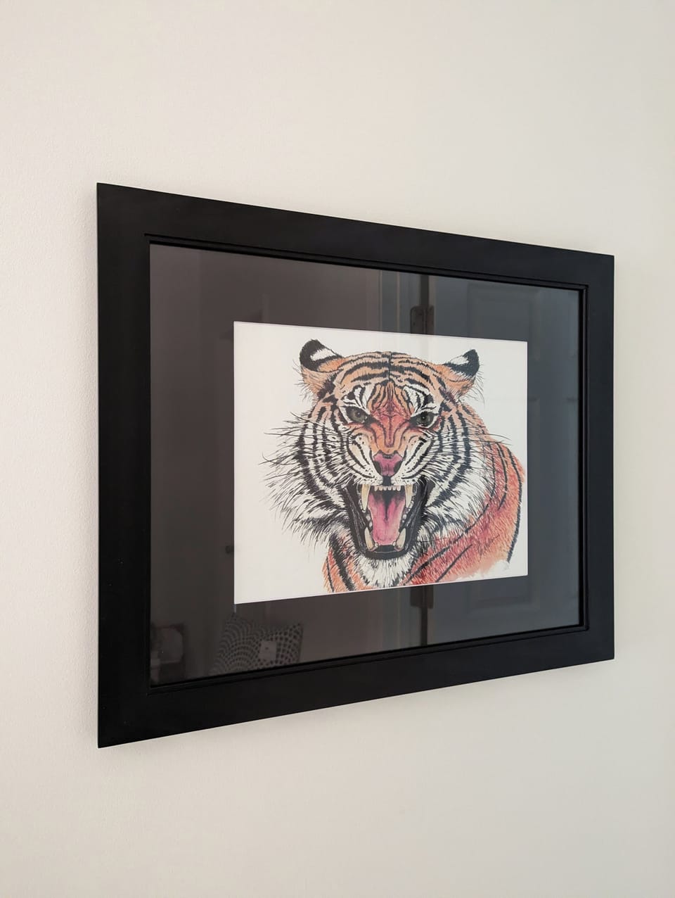 The Tiger! Original artwork by local artist Jill McMahan.