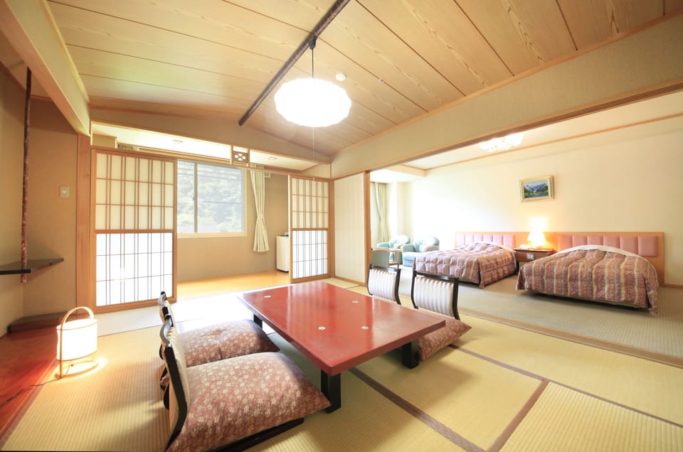Deluxe Room, Non Smoking (Japanese-Western room) | In-room safe, desk, free WiFi, bed sheets
