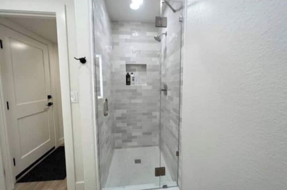 guest bath with walk in shower