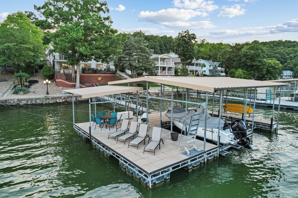 Large dock with plenty of space for you to relax and enjoy!
