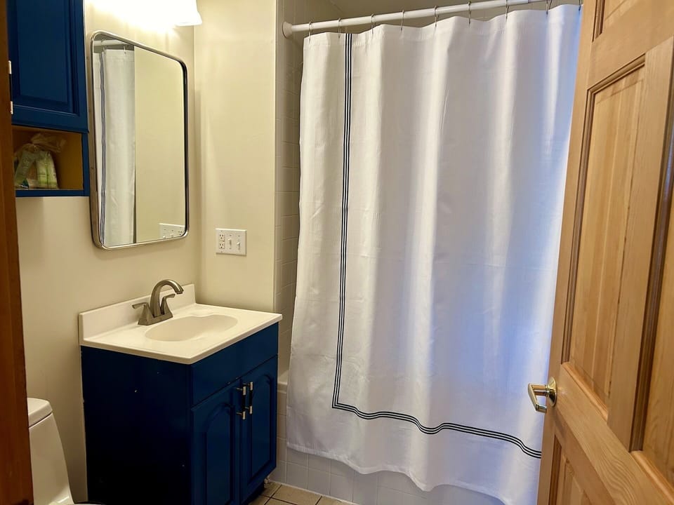 A first floor bathroom is super convenient for last minute potty breaks!