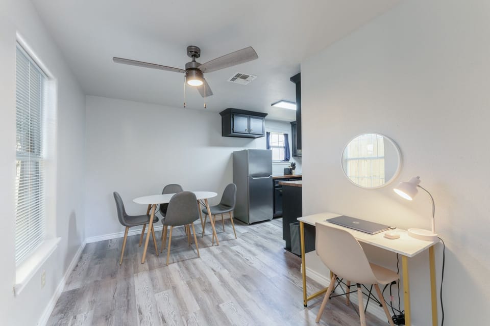 Enjoy a bright and airy dining room, perfect for gathering with loved ones and creating cherished memories over shared meals.