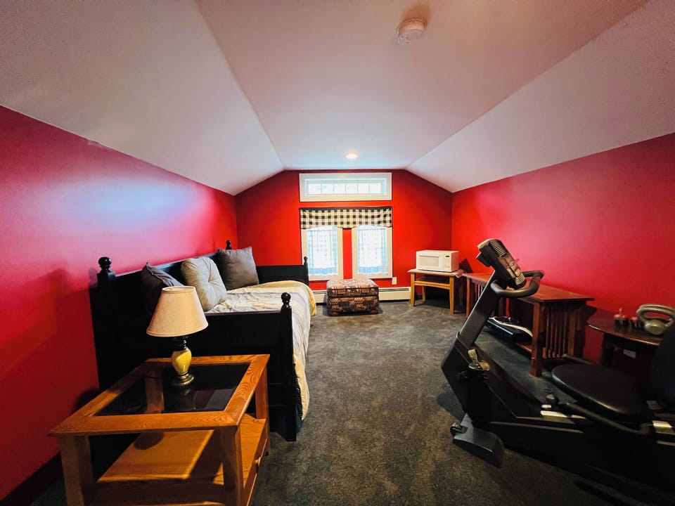 Exercise room with daybed