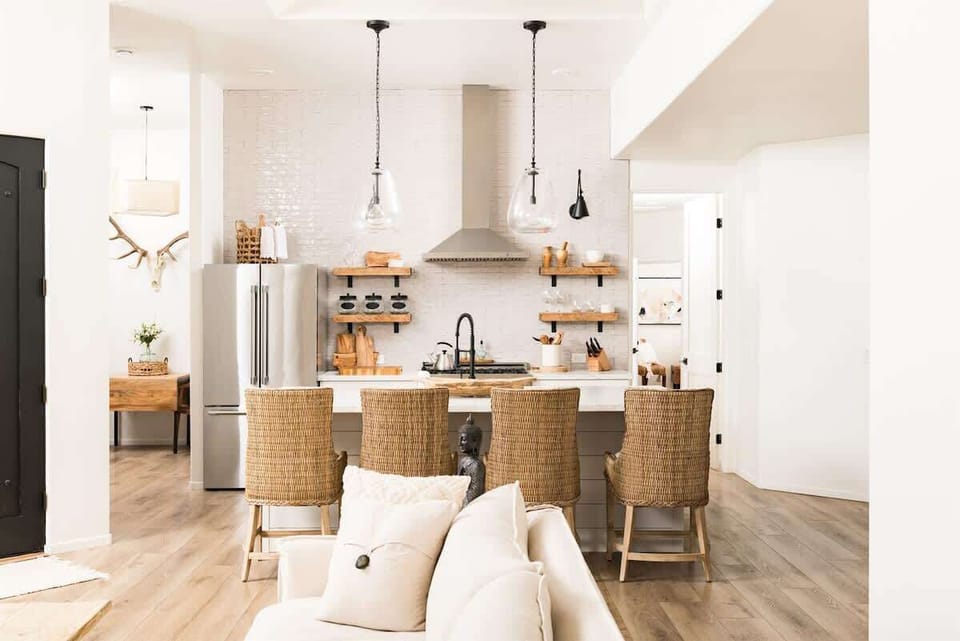 Modern & elegantly decorated kitchen   