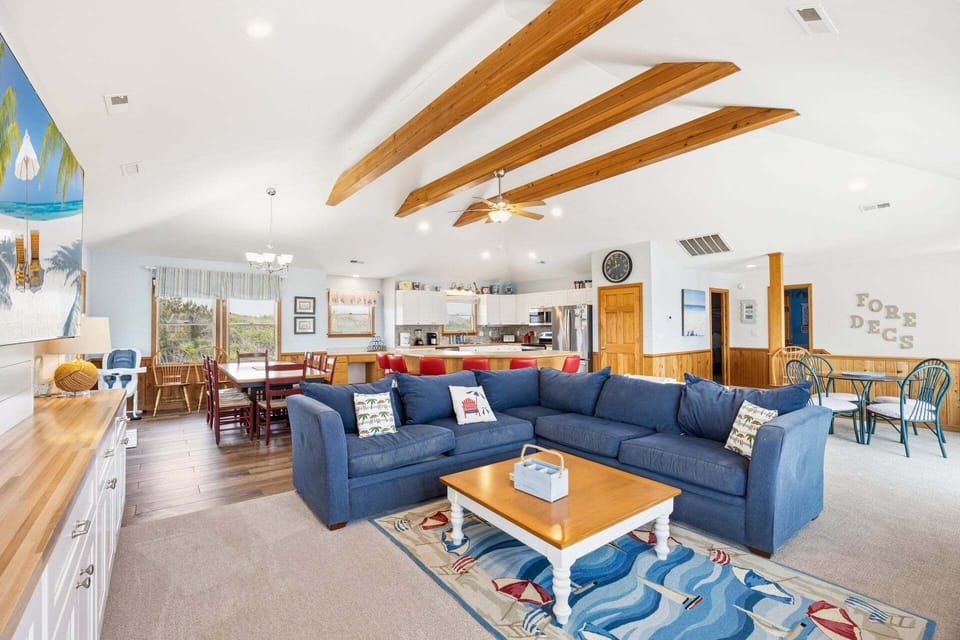 Enjoy beachside relaxation on the Top Level where you can enjoy ocean views from the spacious Living Area.