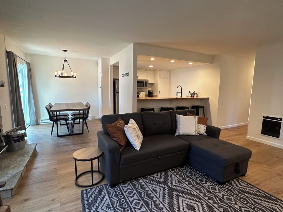 Open living area/dining area.