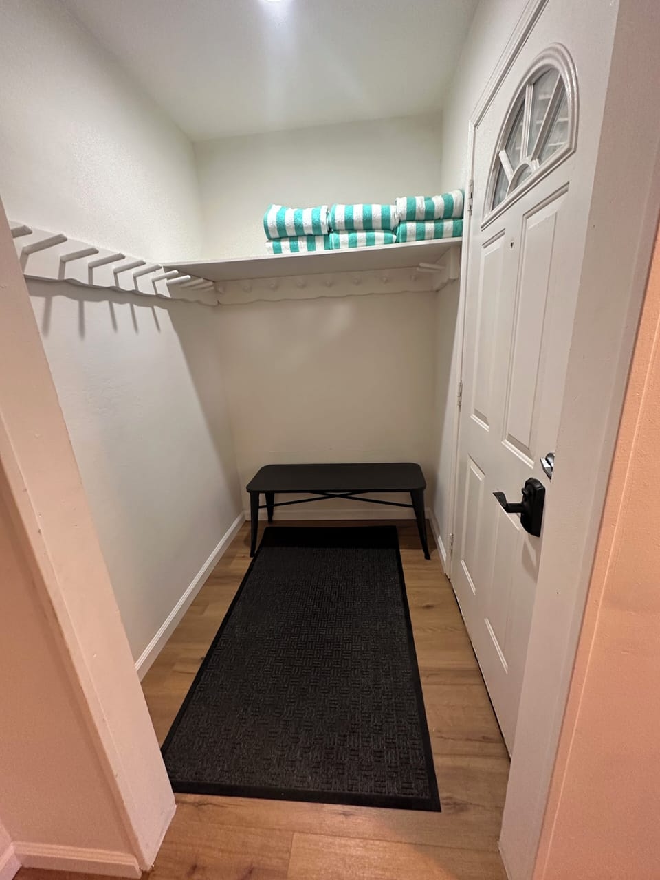 Entryway mudroom w/ plenty of storage for shoes, equipment, and gear.