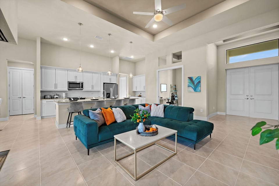 Great room and kitchen 