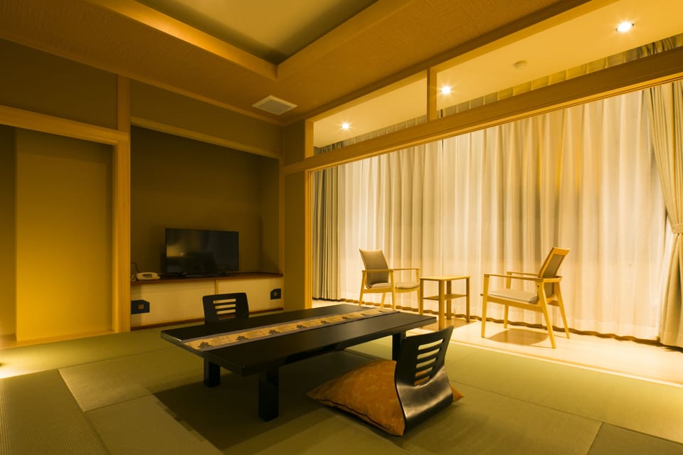 Japanese Style Room with Terrace and Private Bathroom, 10 Tatami-mats, Non Smoking | In-room safe, free WiFi, bed sheets