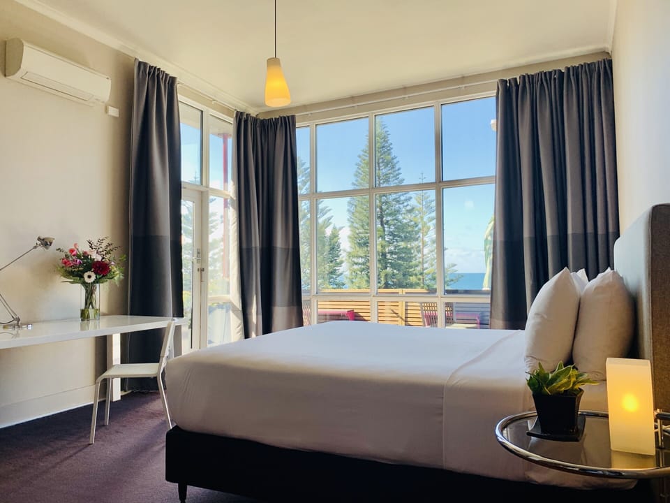 Room, Ocean View | Iron/ironing board, WiFi (free), bed sheets
