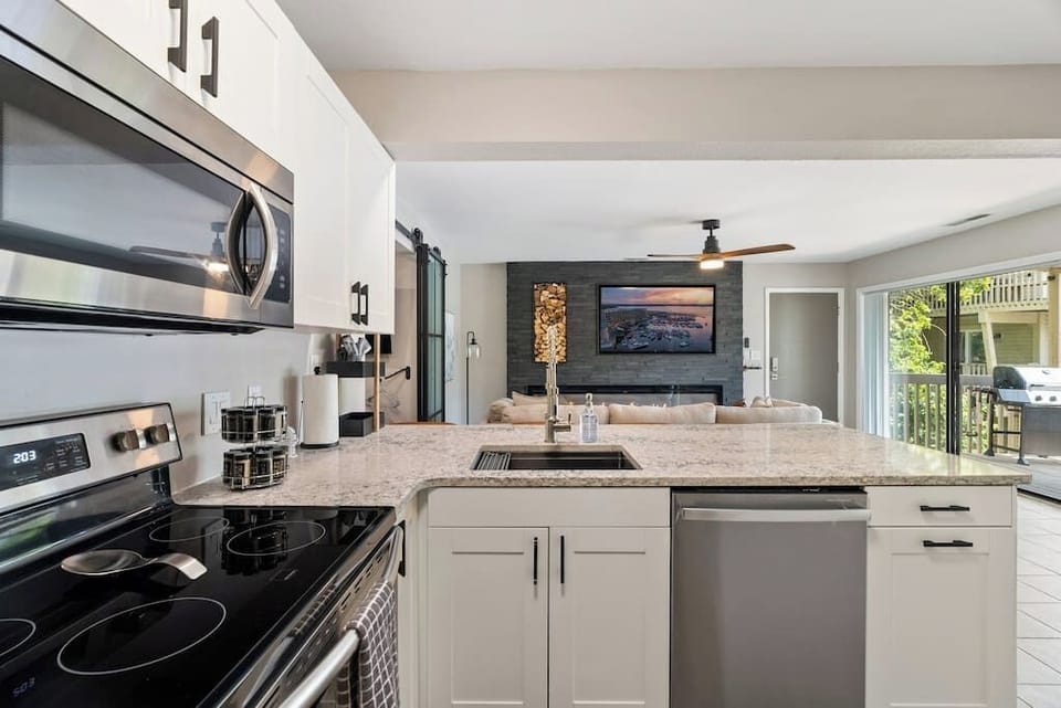 No need to be left out if you're the chef in the nicely appointed kitchen. 