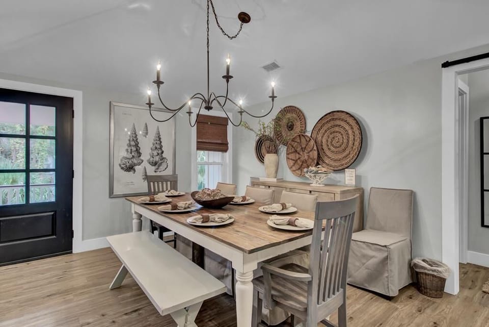 Dining Area at Little Cottage by the Sea