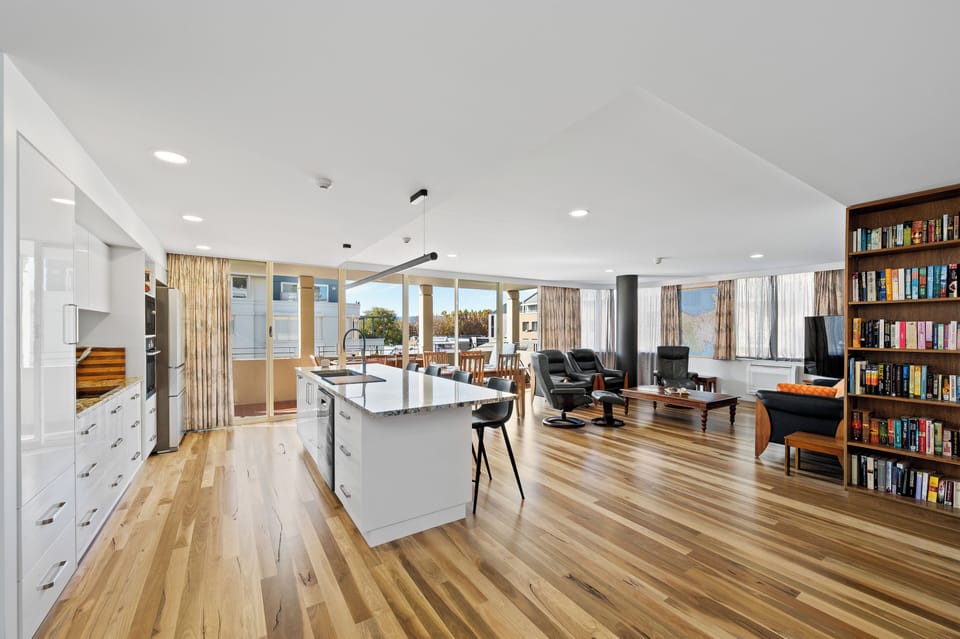 2 Bedroom Plaza Apartment | Living area | Smart speakers